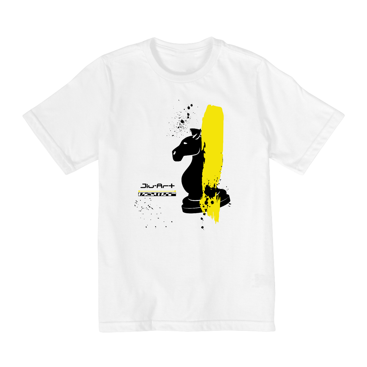 Nome do produto: Camisa Xadrez, faixa amarela (Infantil de 10 a 14 anos)