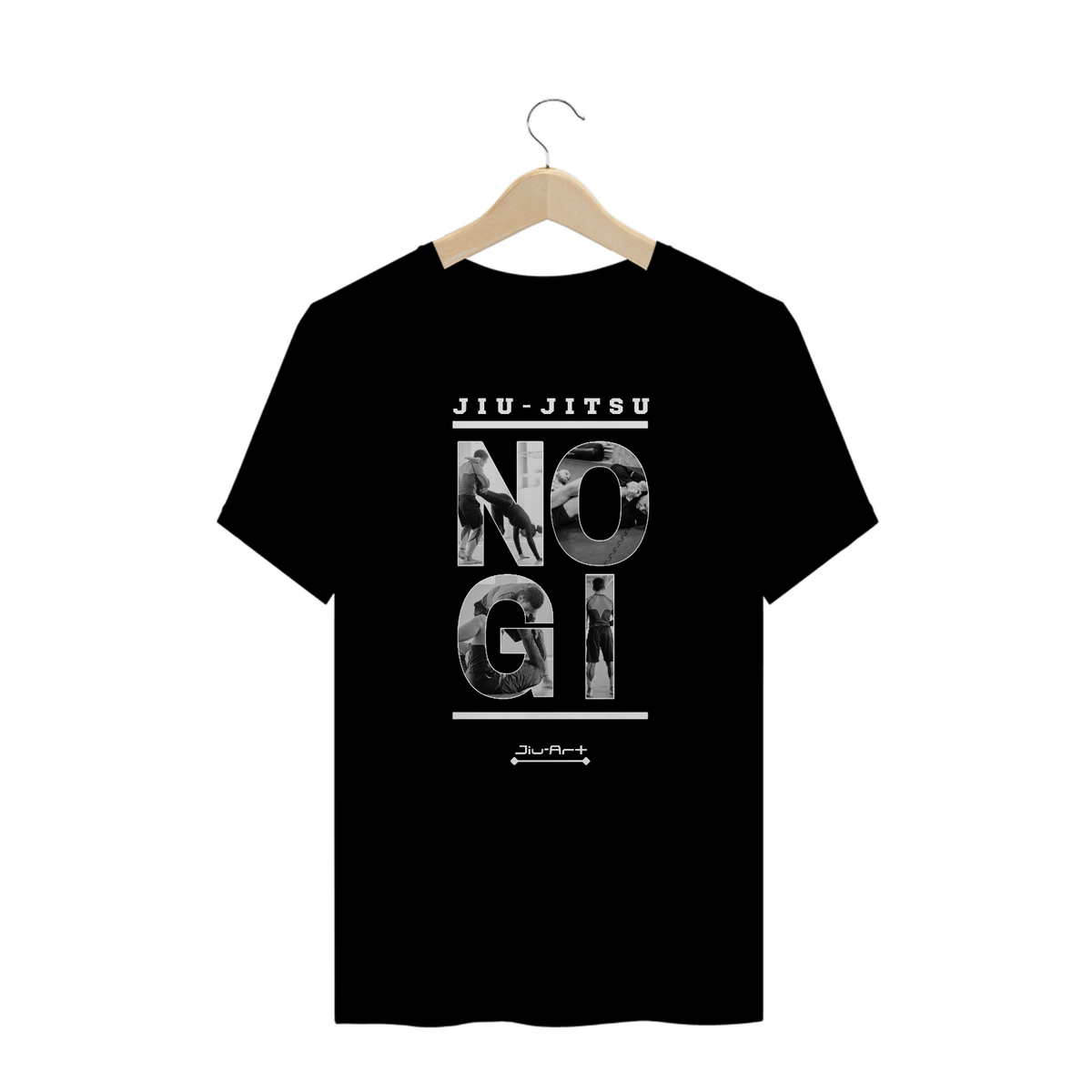 Nome do produto: Camisa Plus Size Jiu-Art NoGi (Letra branca)