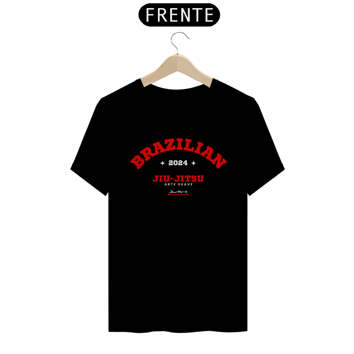 Nome do produto: Camisa Brazilian jiu-jitsu 2024 (Letra vermelho)