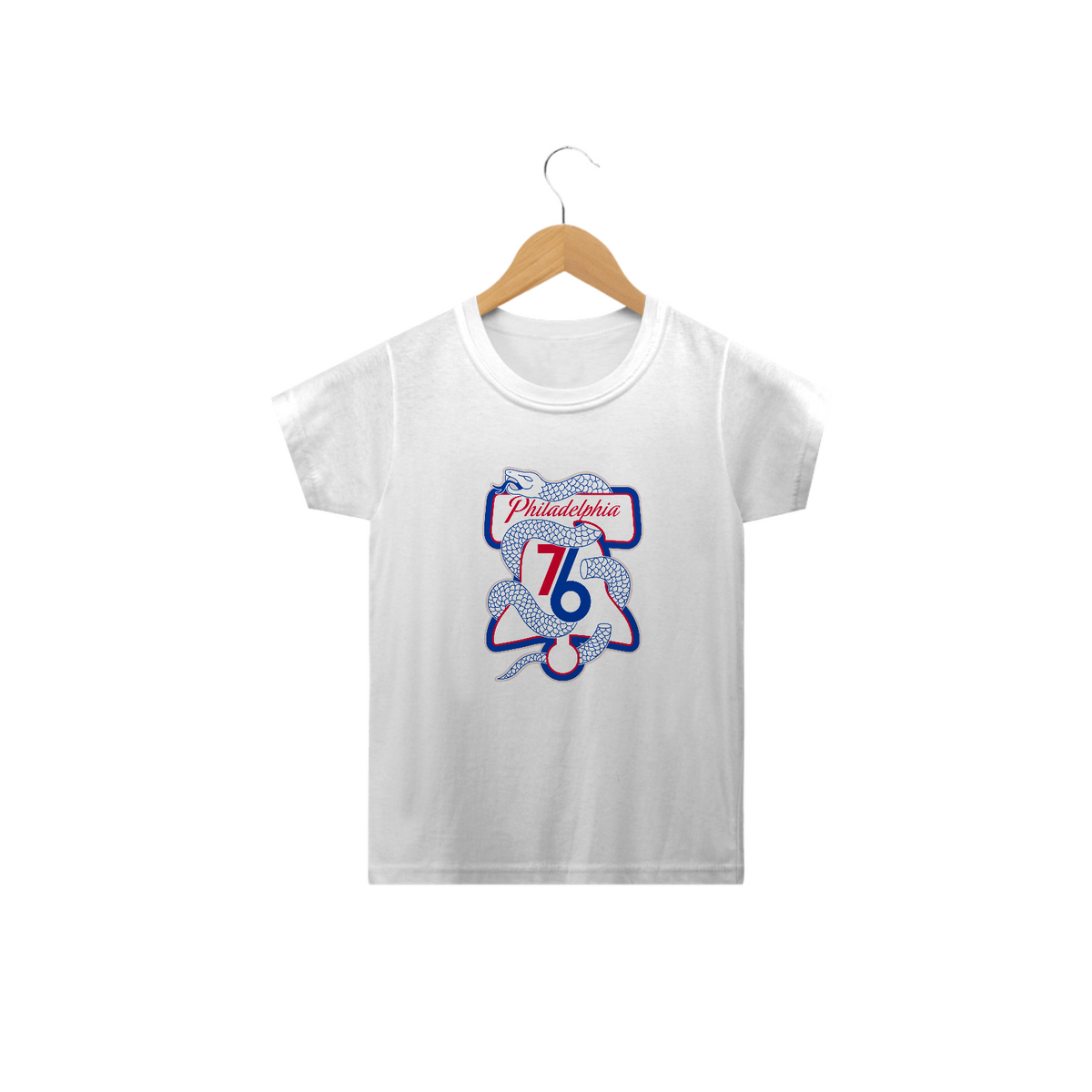 Nome do produto: Camiseta Infantil Philadelphia 76ers