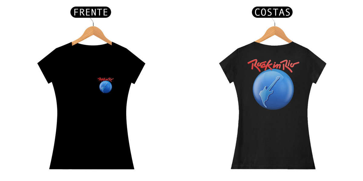 Nome do produto: Rock in Rio Costas - Baby Look