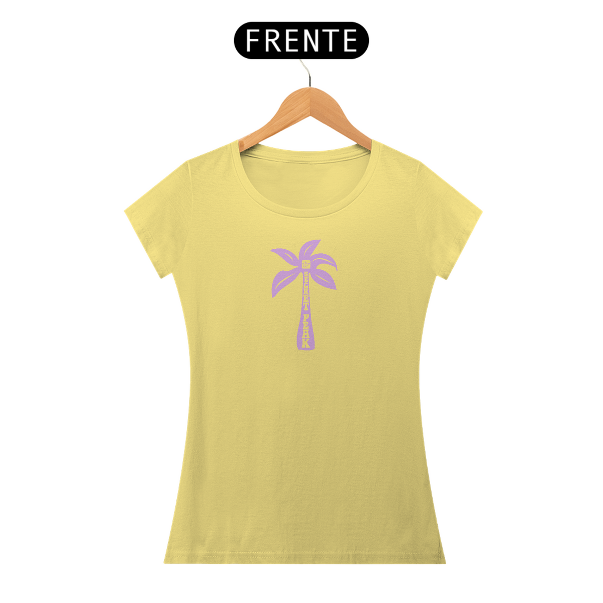 Nome do produto: CAMISETA FEMININA ESTONADA SECRET PEAK PALM TREE