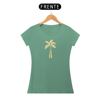 CAMISETA FEMININA ESTONADA SECRET PEAK PALM TREE