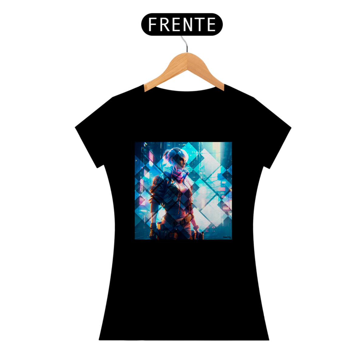 Nome do produto: Camiseta Feminina - Games Cyberpunk 
