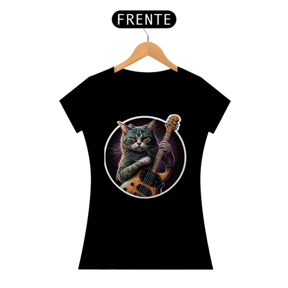 Camiseta de Gato -  Rock and Roll Cat