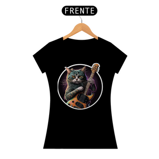 Camiseta de Gato -  Rock and Roll Cat