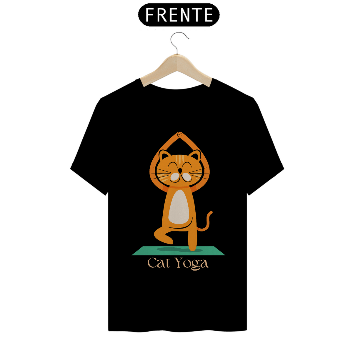 Nome do produto: Camiseta de Gato -  Cat Yoga