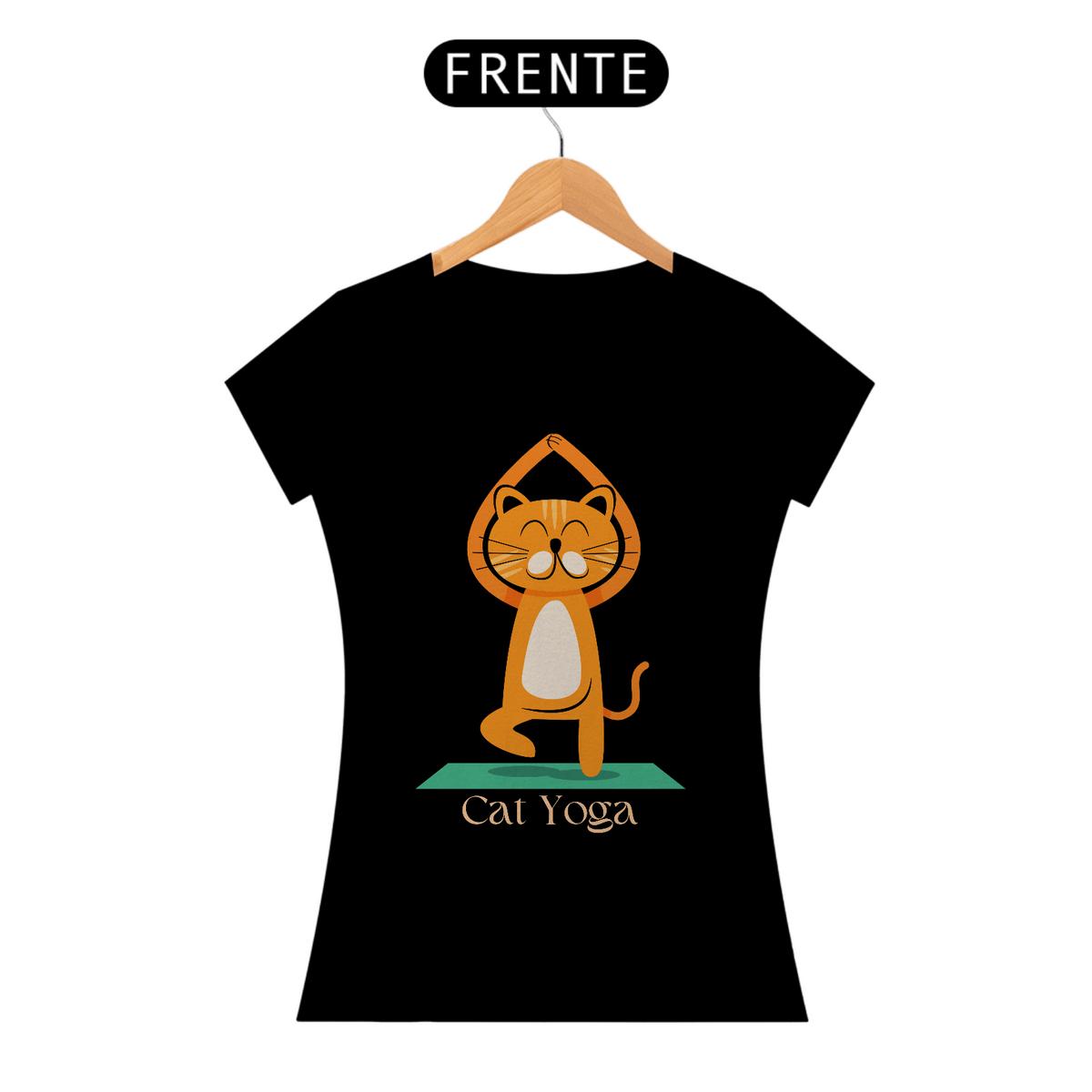 Nome do produto: Camiseta de Gato -  Cat Yoga
