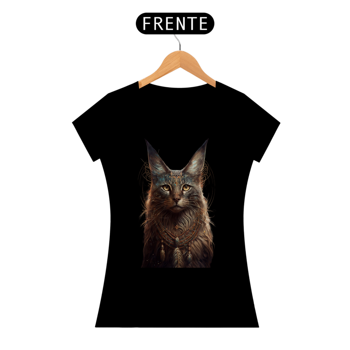 Nome do produto: Camiseta de Gato -  Gato Xamânico
