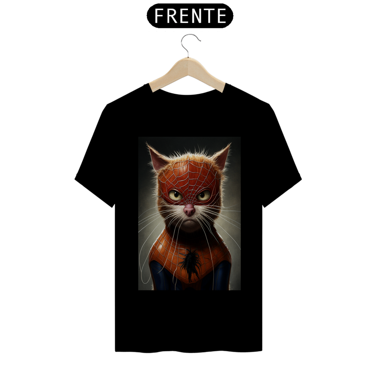 Nome do produto: Camiseta de Gato -  Spider Cat