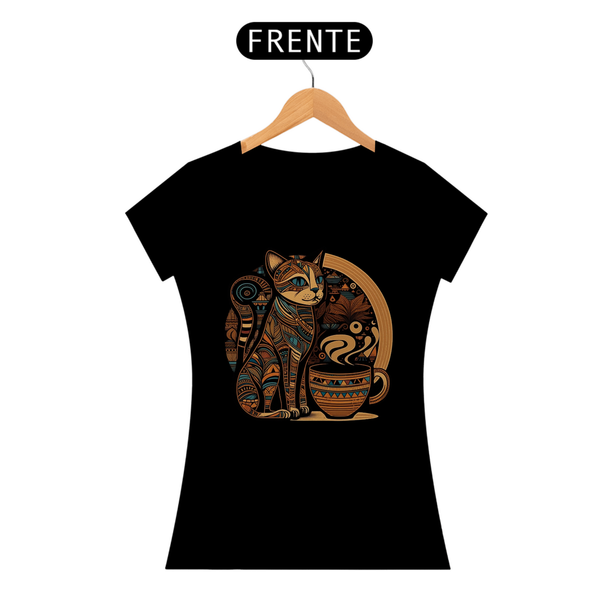 Nome do produto: Camiseta de Gato -  Gato Café