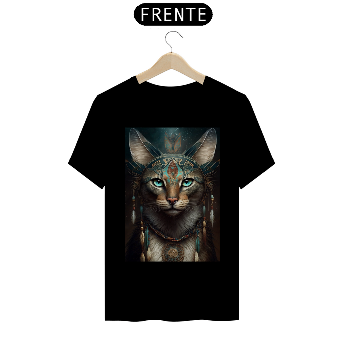 Nome do produto: Camiseta de Gato - Gato Xamânico