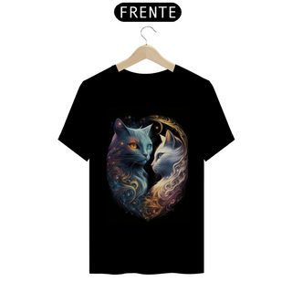 Camiseta Masculina Cosmic Cat Love