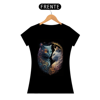 Camiseta Feminina Cosmic Cat Love