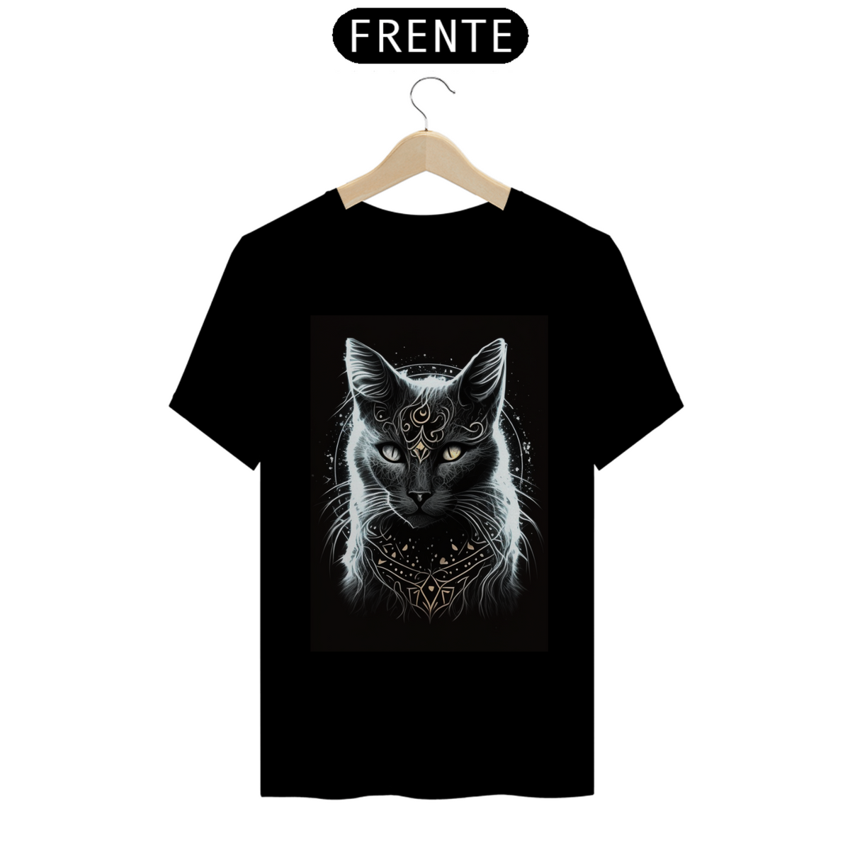 Nome do produto: Camiseta de Gato - Mentor Felino