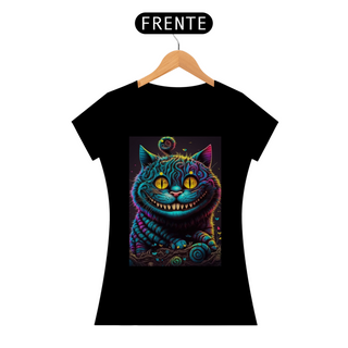 Camiseta Feminina Gato Cheshire