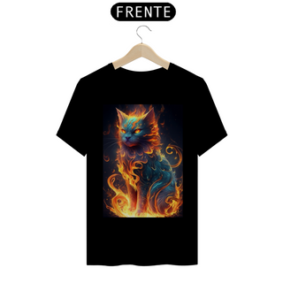 Camiseta Masculina Fire Cat