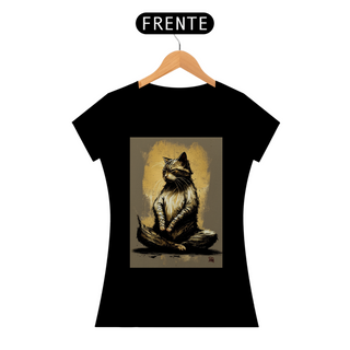 Camiseta Feminina Zen Cat