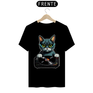 Camiseta de Gato - Dj Cat