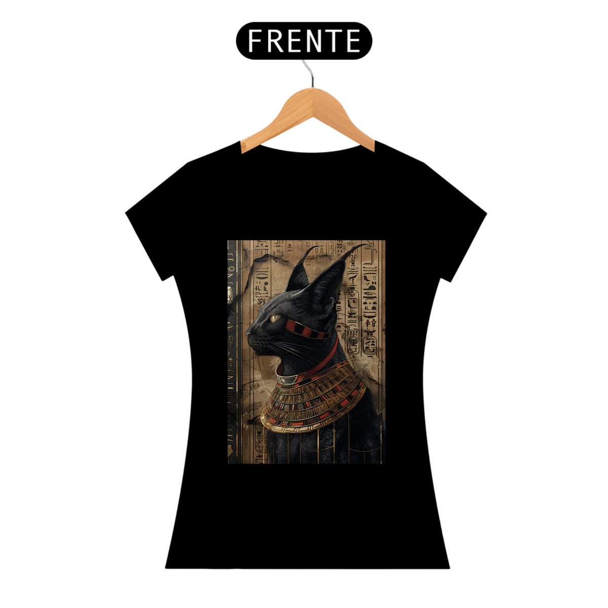 Nome do produto: Camiseta de Gato - Gato Egípcio