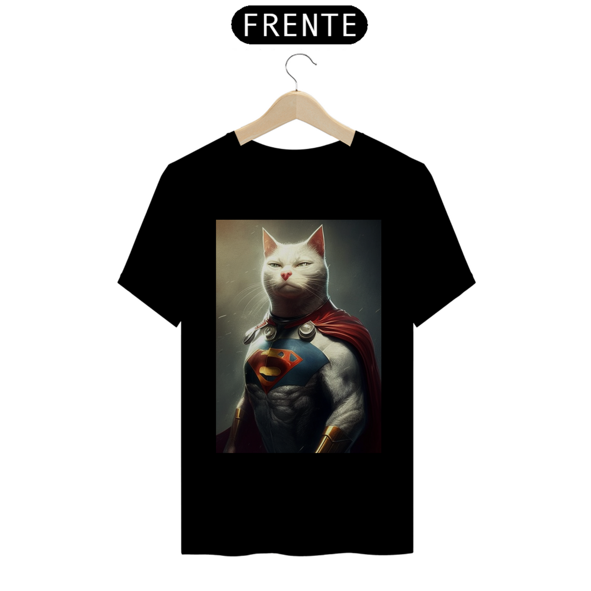 Nome do produto: Camiseta de Gato - Super Cat