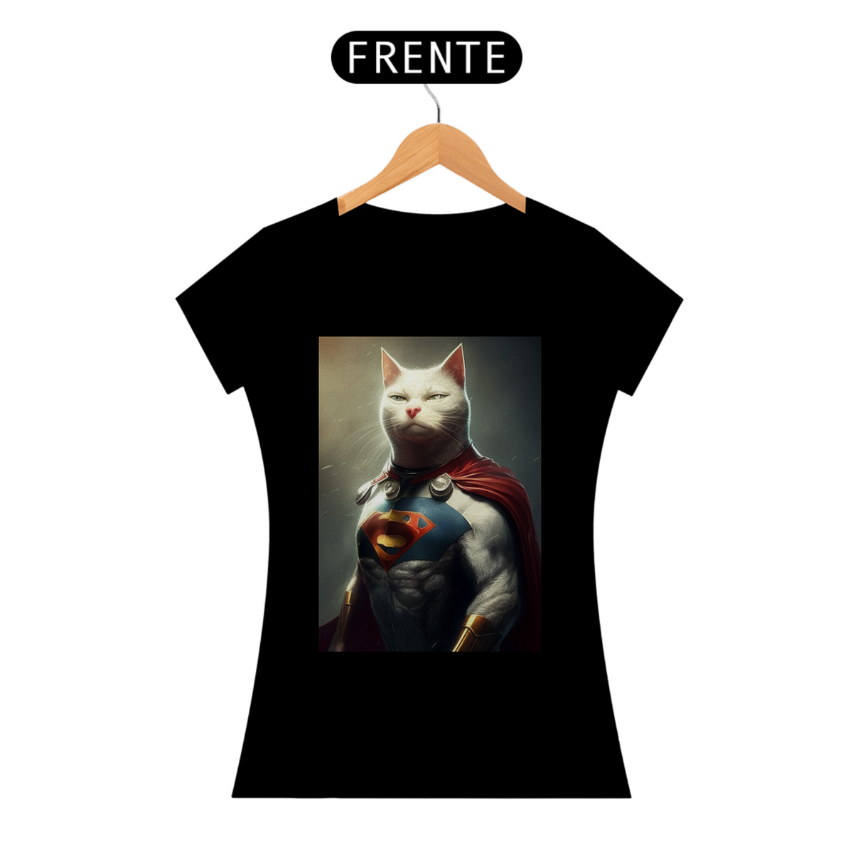 Nome do produto: Camiseta de Gato - Super Cat