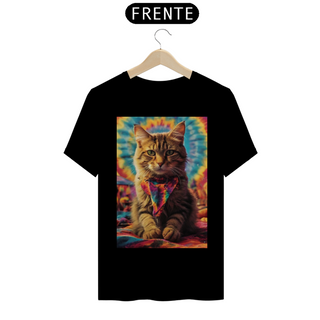 Camiseta de Gato Tie Dye
