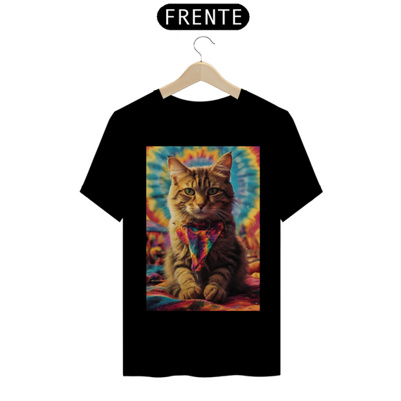 Camiseta de Gato - Tie Dye