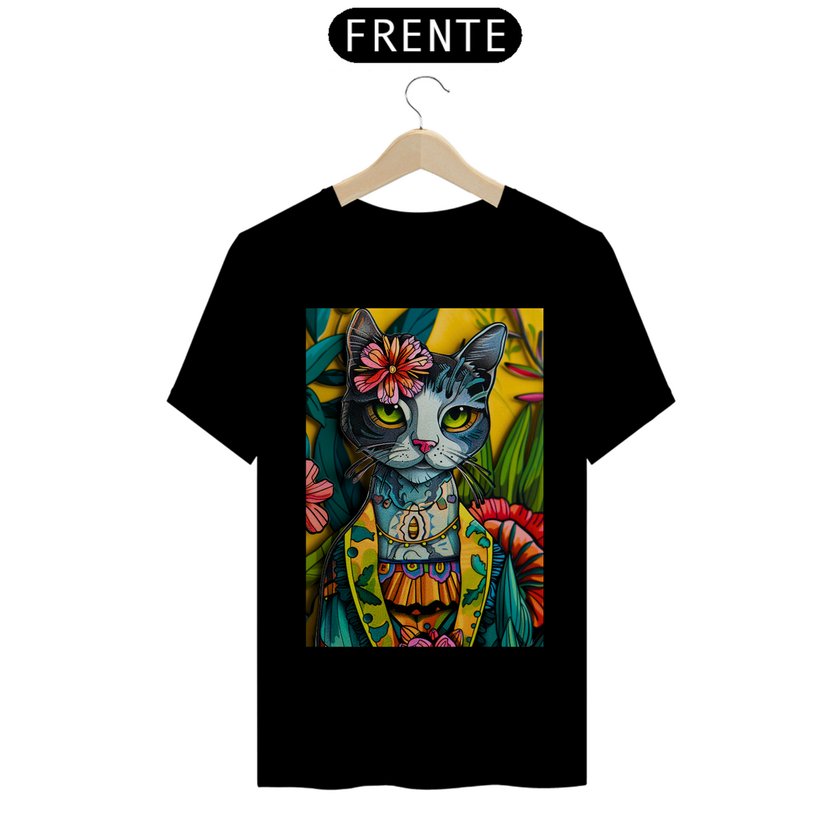 Nome do produto: Camiseta de Gato - Oriental Cat