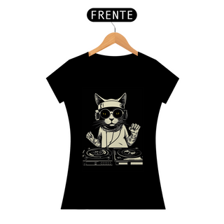 Camiseta de Gato -  Dj Cat