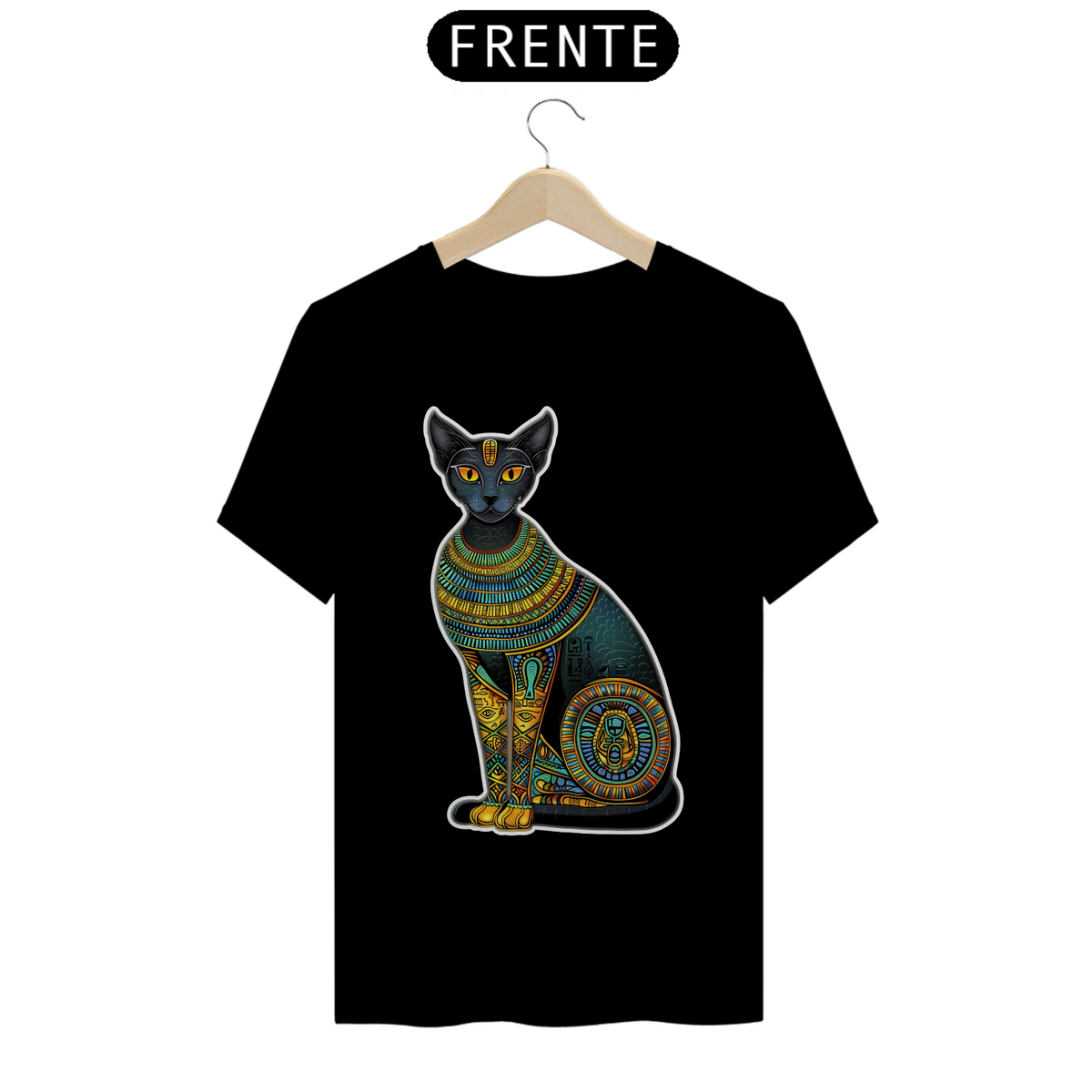 Nome do produto: Camiseta de Gato -  Gato Egipcio