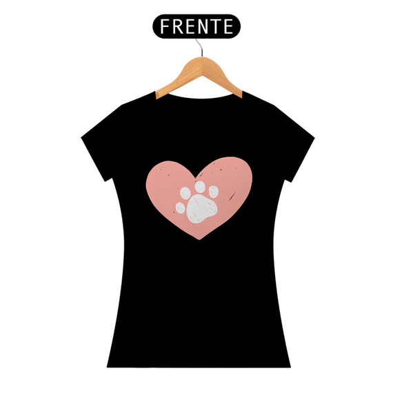 Camiseta de Gato -  Coração Miau