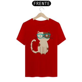 Nome do produtoCamiseta de Gato -  Gato de Óculos