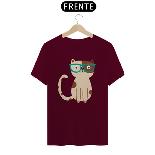 Nome do produtoCamiseta de Gato -  Gato de Óculos