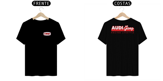 Camiseta Audi Gang | Racing Lifestyle - Frente e Costas