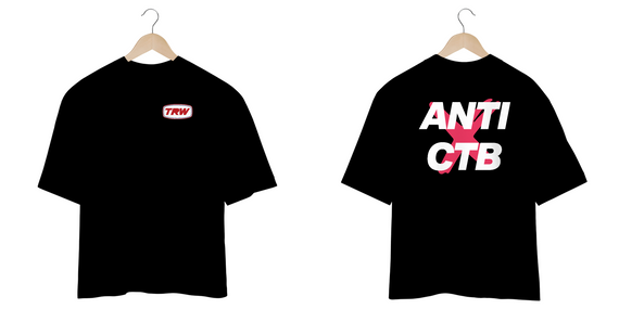 Camiseta Oversized Anti CTB - Frente e Costas