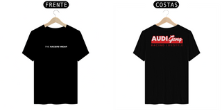 Nome do produto Camiseta Audi Gang | Preta - Frente e Costas