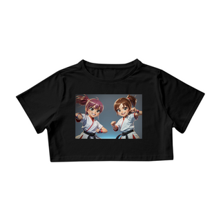 Camiseta Cropped karate meninas
