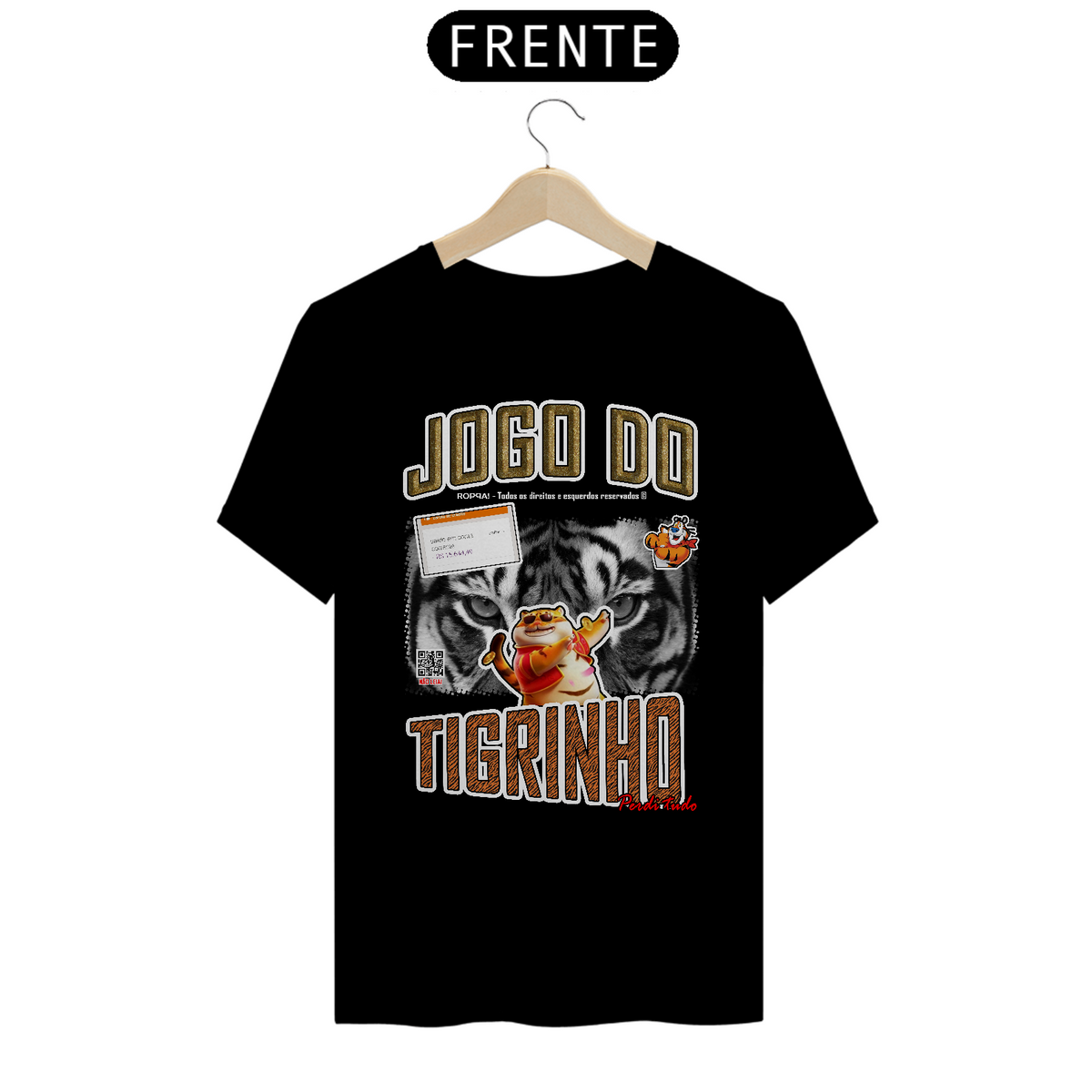 Nome do produto: Jogo do Tigrinho - Frente Preta