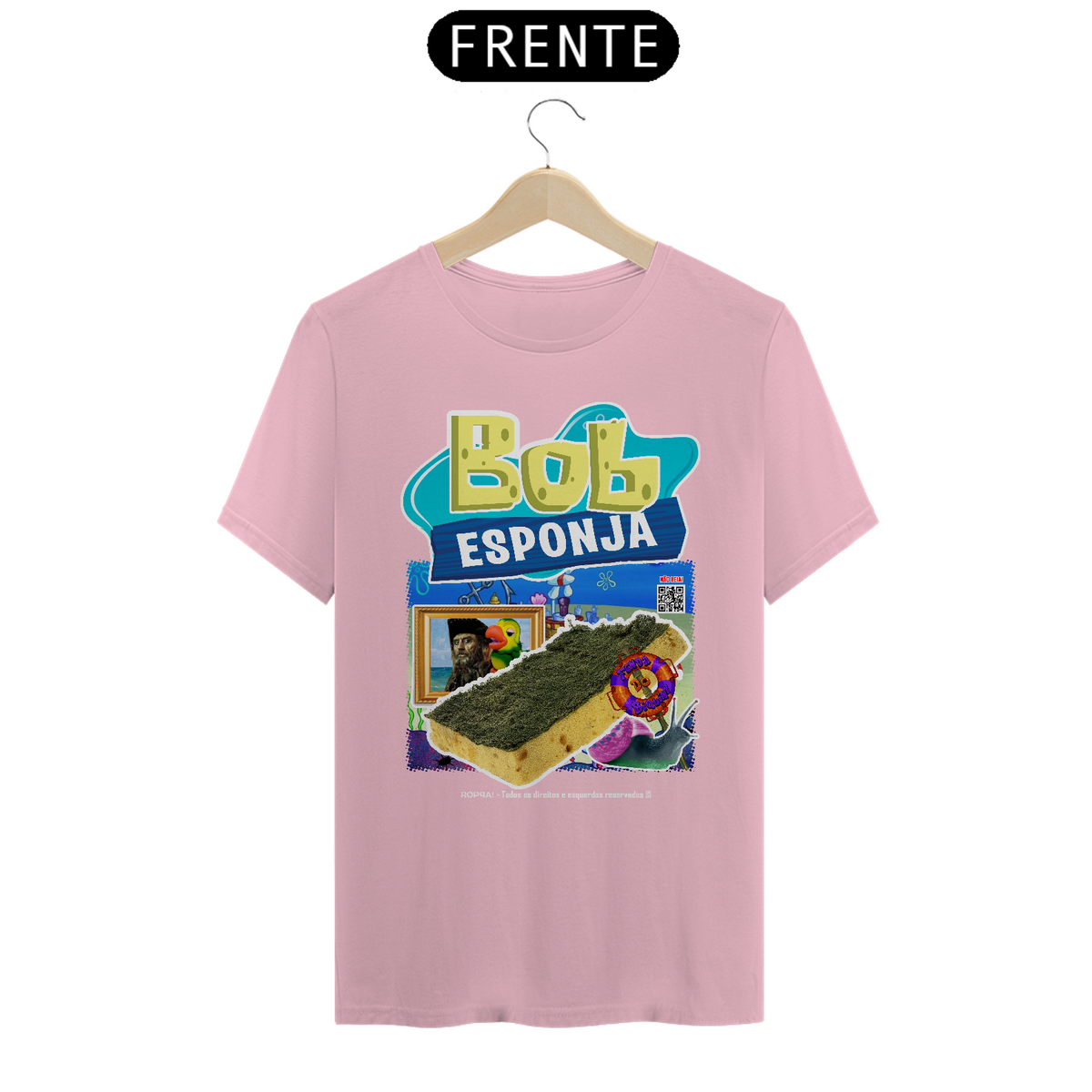 Nome do produto: Bob Esponja - Frente Rosa