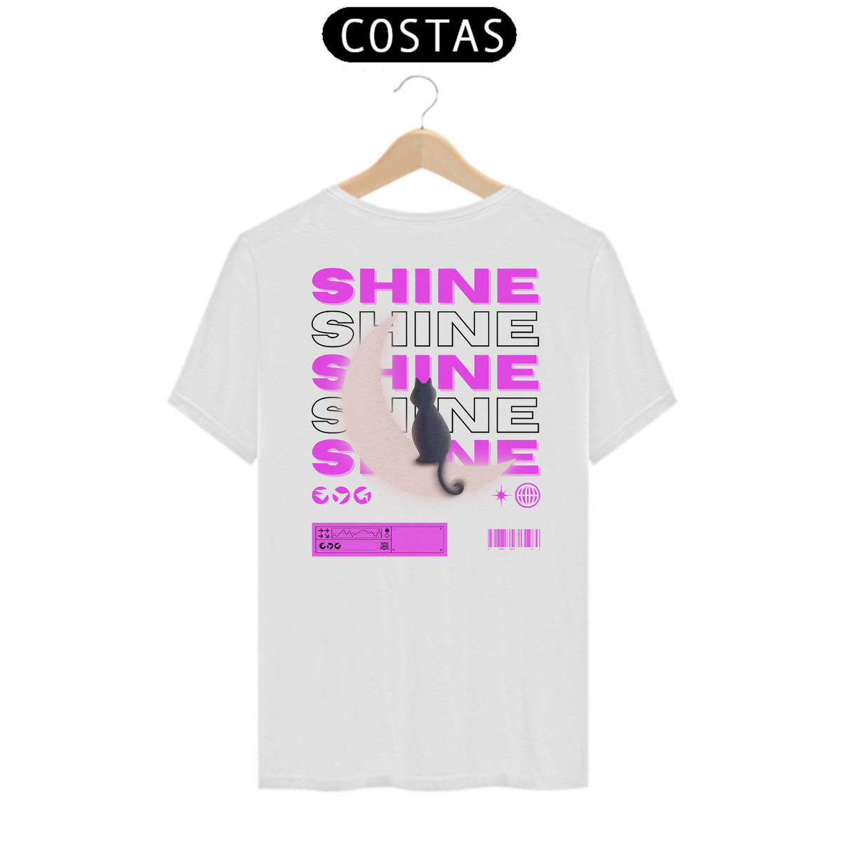 Nome do produto: Camiseta Básica SHINE Preto