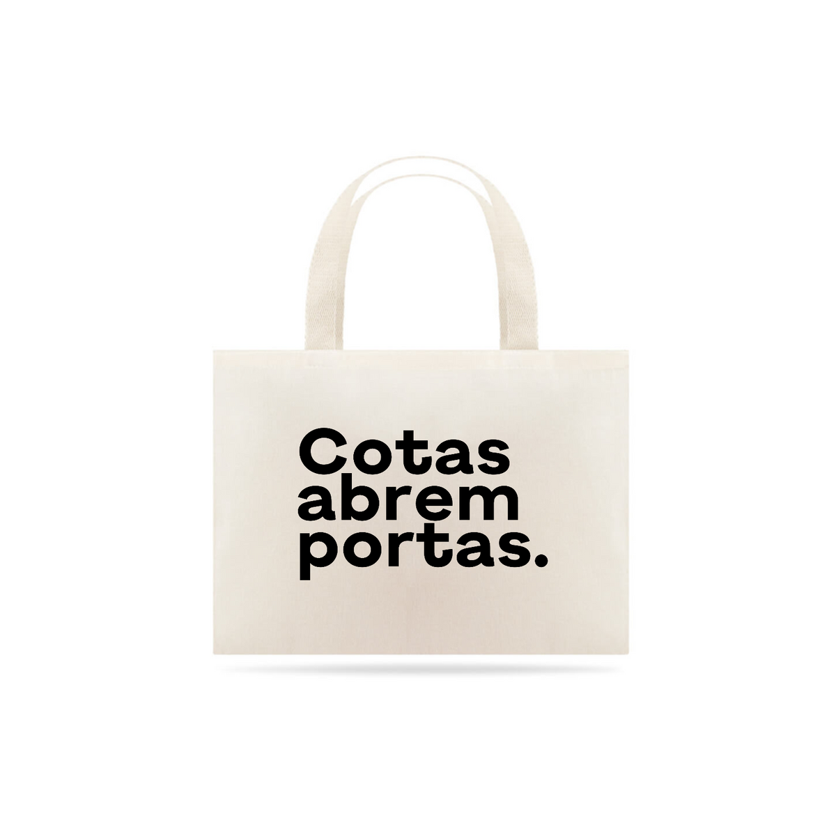 Nome do produto: Alma Acadêmica - Ecobag Cotas Abrem Portas