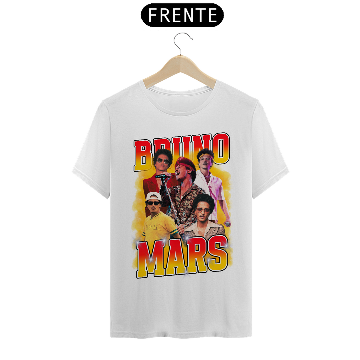 Nome do produto: Bruninho- T-shirt Bruno Mars