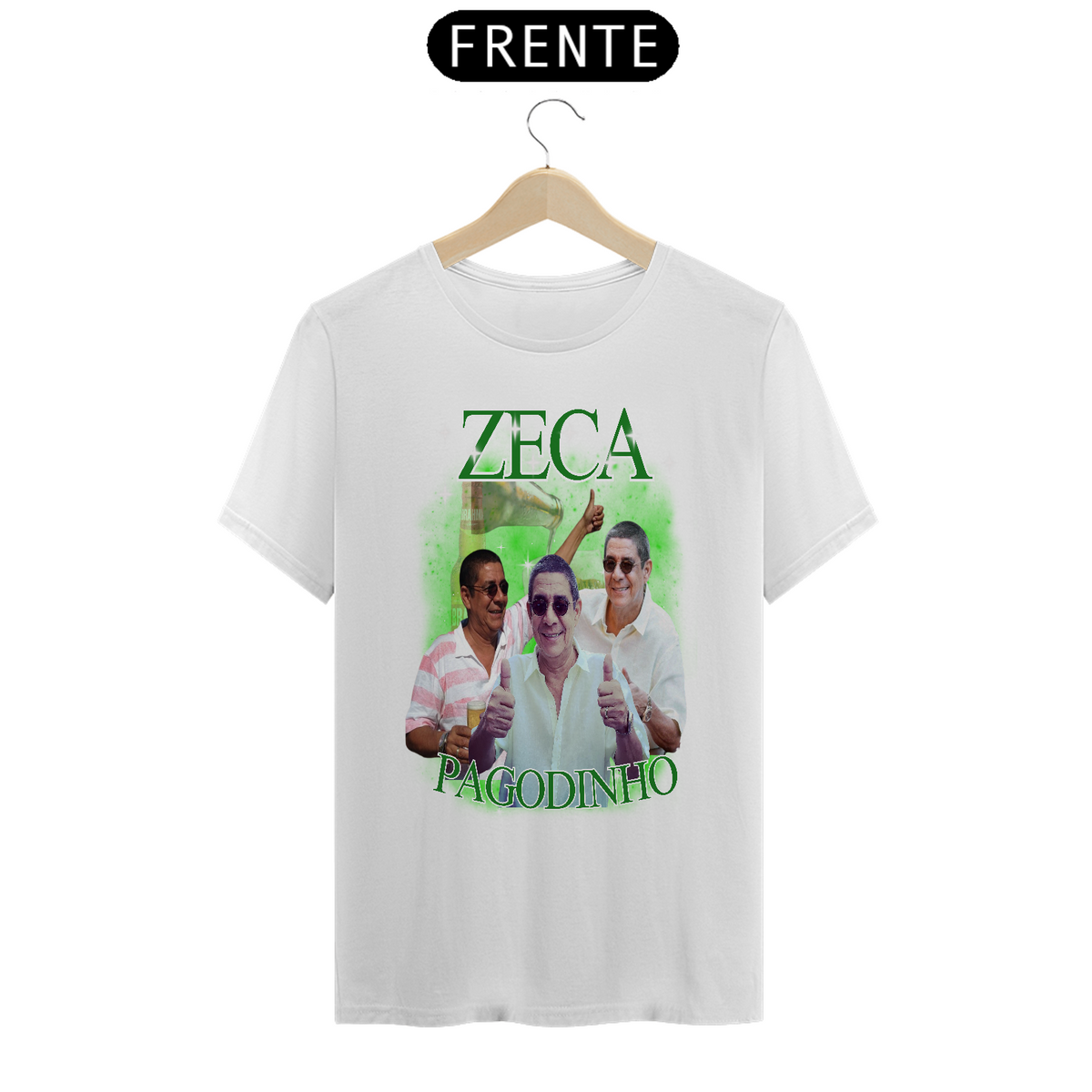 Nome do produto: Pipoca- T-shirt Zeca Pagodinho