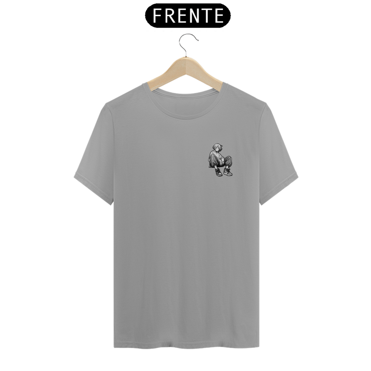 Nome do produto: CAMISETA - T SHIRT QUALITY - MENINO SENTADO