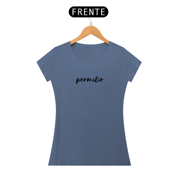 CAMISETA FEMININA ESTONADA - PERMITIR