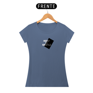 Nome do produtoCAMISETA BABY LONG ESTONADA FEMININA - KEEP IT SIMPLE