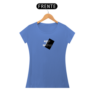 Nome do produtoCAMISETA BABY LONG ESTONADA FEMININA - KEEP IT SIMPLE