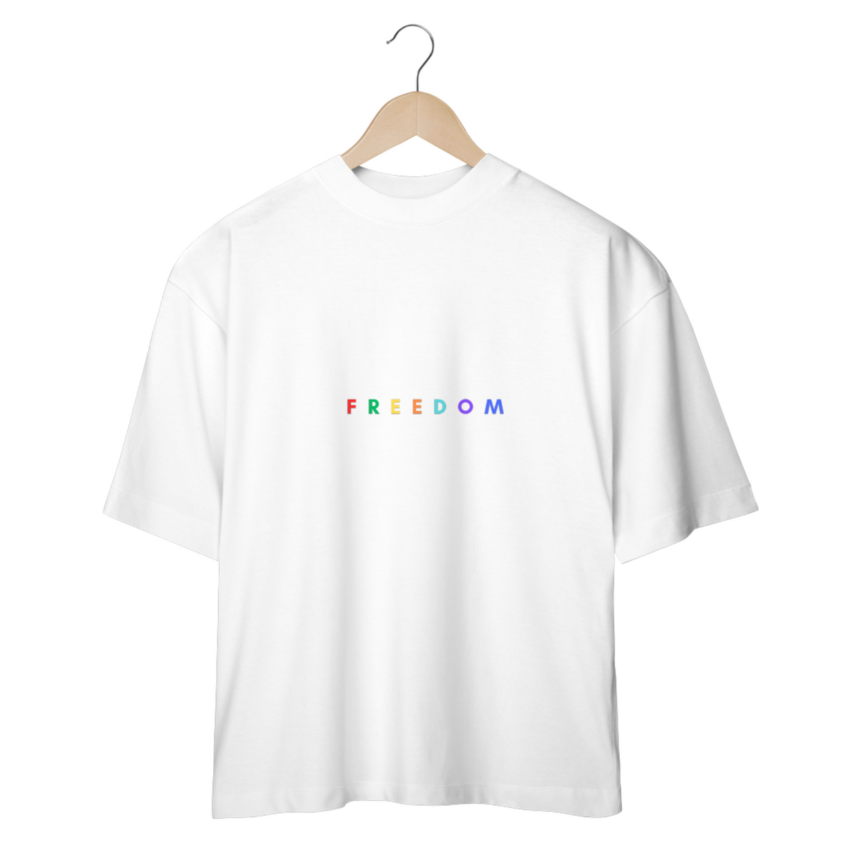 Nome do produto: CAMISETA OVERSIZED - FREEDOM