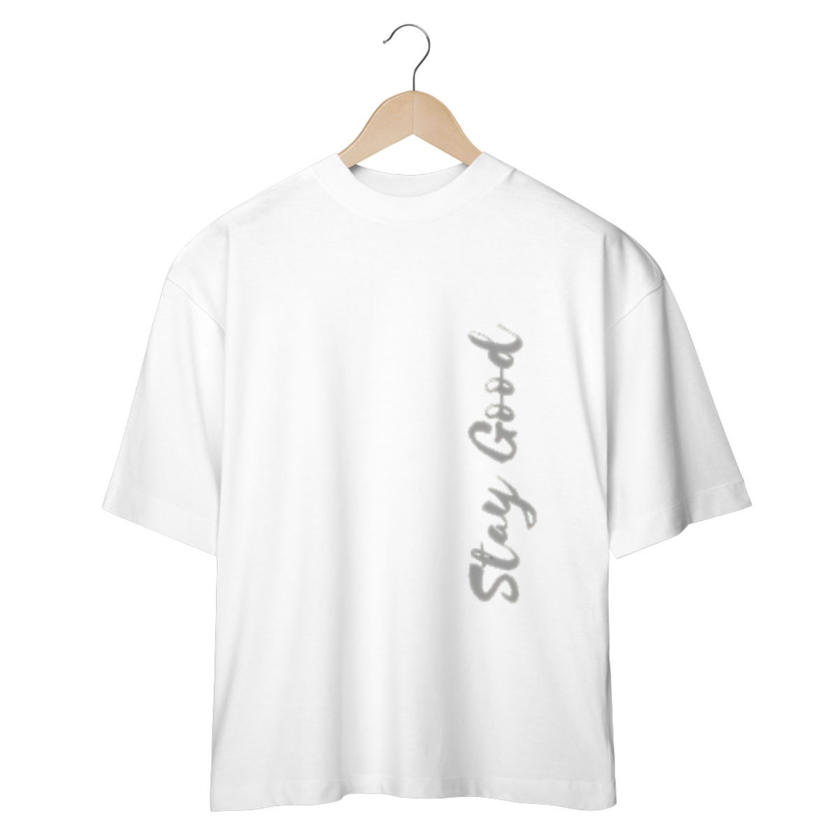 Nome do produto: CAMISETA OVERSIZED COM ESTAMPA - STAY GOOD